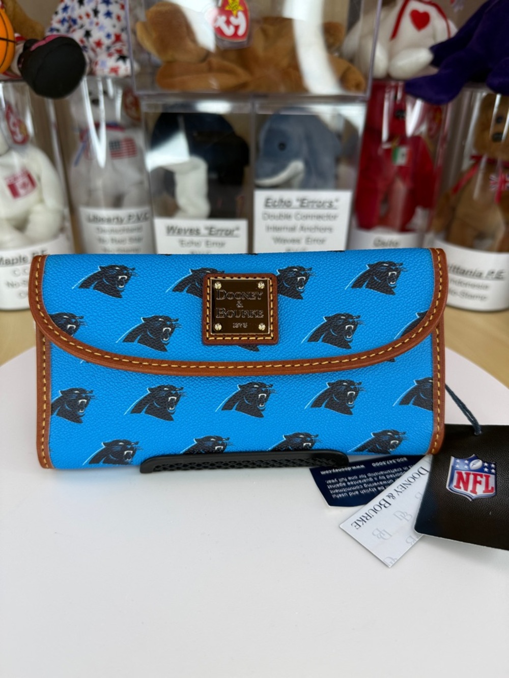 π₯NWT DOONEY & BOURKE - NFL Carolina Panthers Continental Clutch Wallet - S0809 - Picture 3 of 17